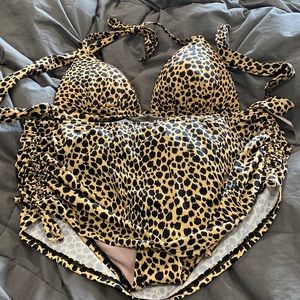 Leopard print swimsuit